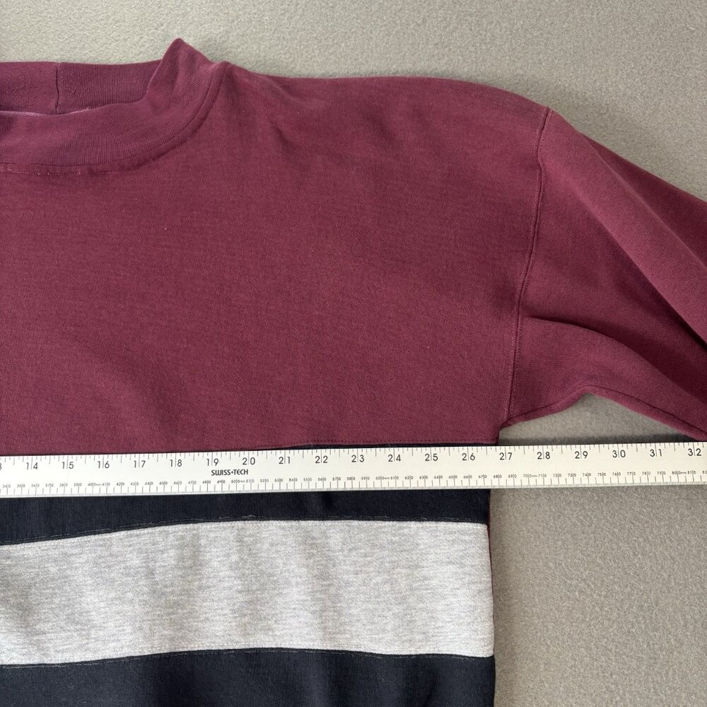 VTG Colorblock 80s/90s Crewneck Sweatshirt Mens XLT Pro Spirit Tri Color Retro - Picture 5 of 16